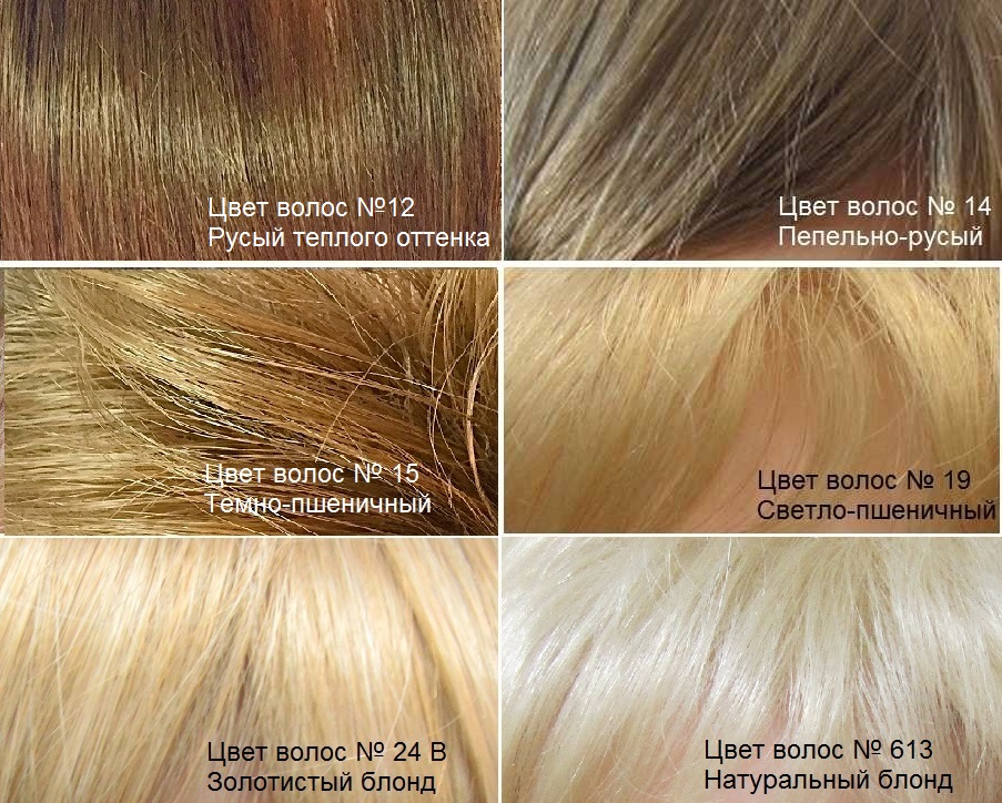 Натуральные волосы. Светлые оттенки волос