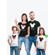 Футболка Family Look с принтом "Микки Маус" для всей семьи в одном стиле