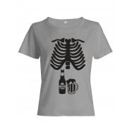 Прикольная футболка с принтом "Скелет" | Женская оригинальная и стильная футболка