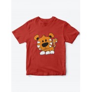 Детская футболка с рисунком Тигренок | Футболка для детей с прикольным принтом