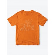 Детская футболка с рисунком Динозаврики | Футболка для детей с прикольным принтом
