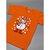 Детская футболка с рисунком Снеговик