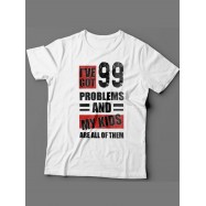 Мужская футболка с прикольным принтом "I've got 99 problems and my kids are all of them"
