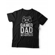 Мужская футболка с прикольным принтом "I'm a gamer dad"