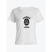 Футболка для девушки с принтом Sambo | Женская футболка спортивная