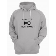 Мужское худи со смешным принтом "Worlds #0 Programmer"