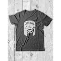 Прикольная мужская футболка с принтом "Chill Vibes"