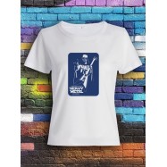 Футболка женская с рисунком Хэви Металл | Модная, прикольная и стильная футболка