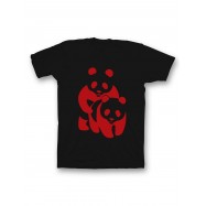 Мужская футболка с прикольным принтом "Panda on panda"