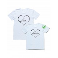 Парные футболки для друзей/для двоих с принтом Best bitches