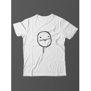 Прикольная женская футболка с оригинальным рисунком/Смешная с надписью Poker face