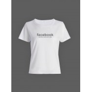 Футболка с прикольной надписью «Facebook»/Оригинальная, модная женская с принтом.