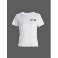 Смешная женская футболка с принтом хvй / Необычный оригинальный подарок на день рождения
