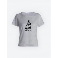 Модная женская футболка с принтом «WWF».