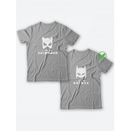 Парные футболки для мужа и жены, для парня и девушки с надписью Batman&Catwoman/для двоих