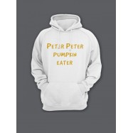 Прикольная мужская толстовка с капюшоном - худи с принтом "Peter Peter pumpkin eater"