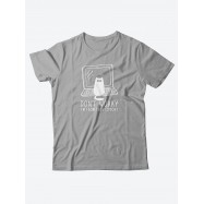 Оригинальные футболки для мужчин с принтом Don't worry/Качественные из 100% хлопка