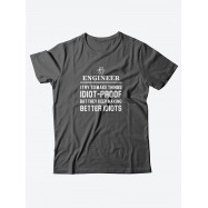 Оригинальные футболки для мужчин с принтом Engineer/Качественные из 100% хлопка