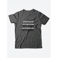 Оригинальные футболки для мужчин с принтом Engineer/Качественные из 100% хлопка