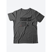Качественная хлопковая футболка для женщин Reasons why i work / Прикольные надписи на футболках