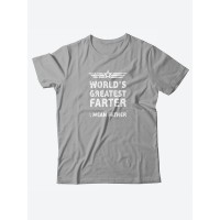 Прикольная мужская футболка с принтом World's greatest farter/Смешная хлопковая