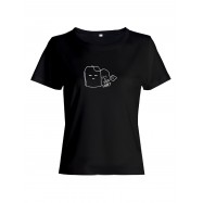 Женская футболка со смешной надписью "It's a tea shirt"/Смешная