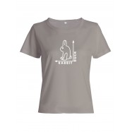 Женская футболка со смешной надписью "Rabbit Duck"/Смешная