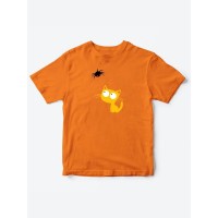 Детские футболки с принтом "Котенок и паучок"