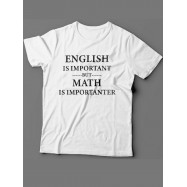 Футболка с прикольной надписью «English is important» / Оригинальная, модная мужская футболка.