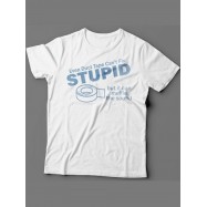 Мужская футболка с прикольным принтом "Even duct tape can't fix stupid, but it can muffle the sound"