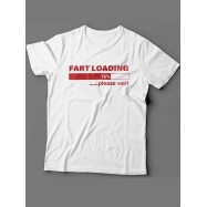 Мужская футболка с прикольным принтом "Fart loading"