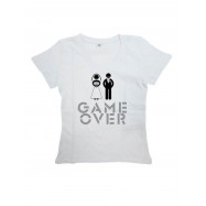 Мужская футболка с прикольным принтом "Game Over"