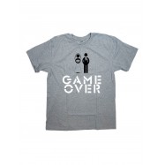 Прикольная, смешная мужская футболка с надписью "Game Over"