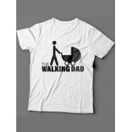 Мужская футболка с прикольным принтом "The walking dad"