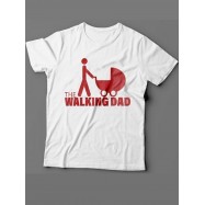 Мужская футболка с прикольным принтом "The walking dad"