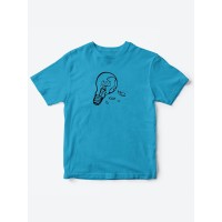 Детские футболки для мальчика и девочки с принтом Лампочка / Качественная детская одежда с надписью