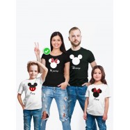 Футболка Family Look с принтом "Микки Маус" для всей семьи в одном стиле