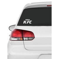Наклейки на авто с принтом Боец KFC | Стикеры для любых твердых поверхностей, для машин, стекол