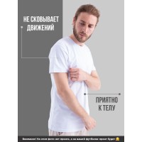 Мужская футболка с прикольным принтом "Сделано в России"