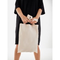 Сумка шоппер женский черный белый большой из ткани эко без принта хозяйственная сумка через плечо