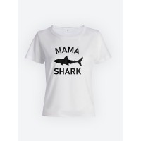 Футболка Family Look для всей семьи с принтом "Daddy shark / Мама shark / Baby shark"