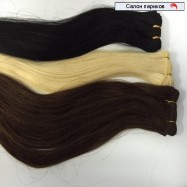 волосы на трессах славянские натуральные длина 80 см