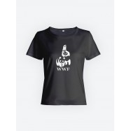 Sharp& Женская футболка с принтом / Спортивная / Оверсайз