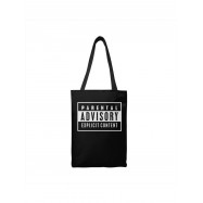Сумки шопперы с принтом Аниме Sharp&Shop Эко сумка шоппер черный с принтом Parental Advisory