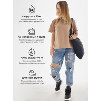 Сумка, шоппер с принтом и приколом Sharp&Shop Эко сумка шоппер с принтом мемом надписями котом без молнии