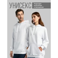 Толстовки оверсайз с принтом с приколом Sharp&Shop Худи белое оверсайз с принтом Король и Шут арт унисекс