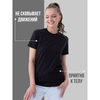 Парные футболки Sharp&Shop Парные футболки черные с принтом котиками котом ее котик