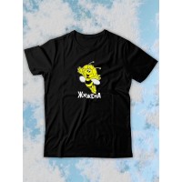Парные футболки Sharp&Shop Парные футболки черная с принтом пчелой пчела жжжена женская