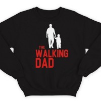 Свитшот в подарок для папы с надписью "Walking dad"