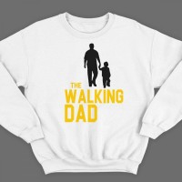 Свитшот в подарок для папы с надписью "Walking dad"